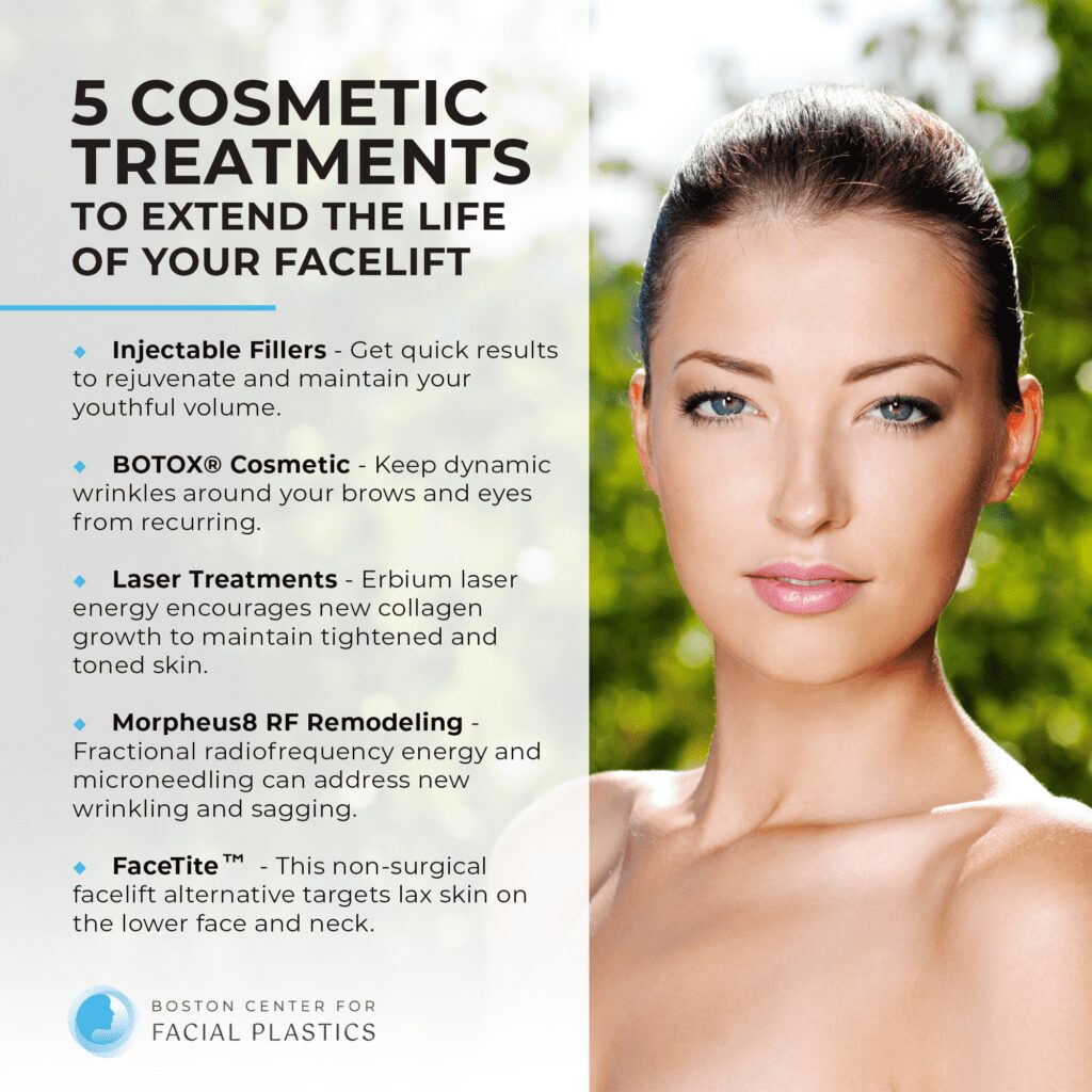 5 Cosmetic Treatments to Extend the Life of Your Facelift